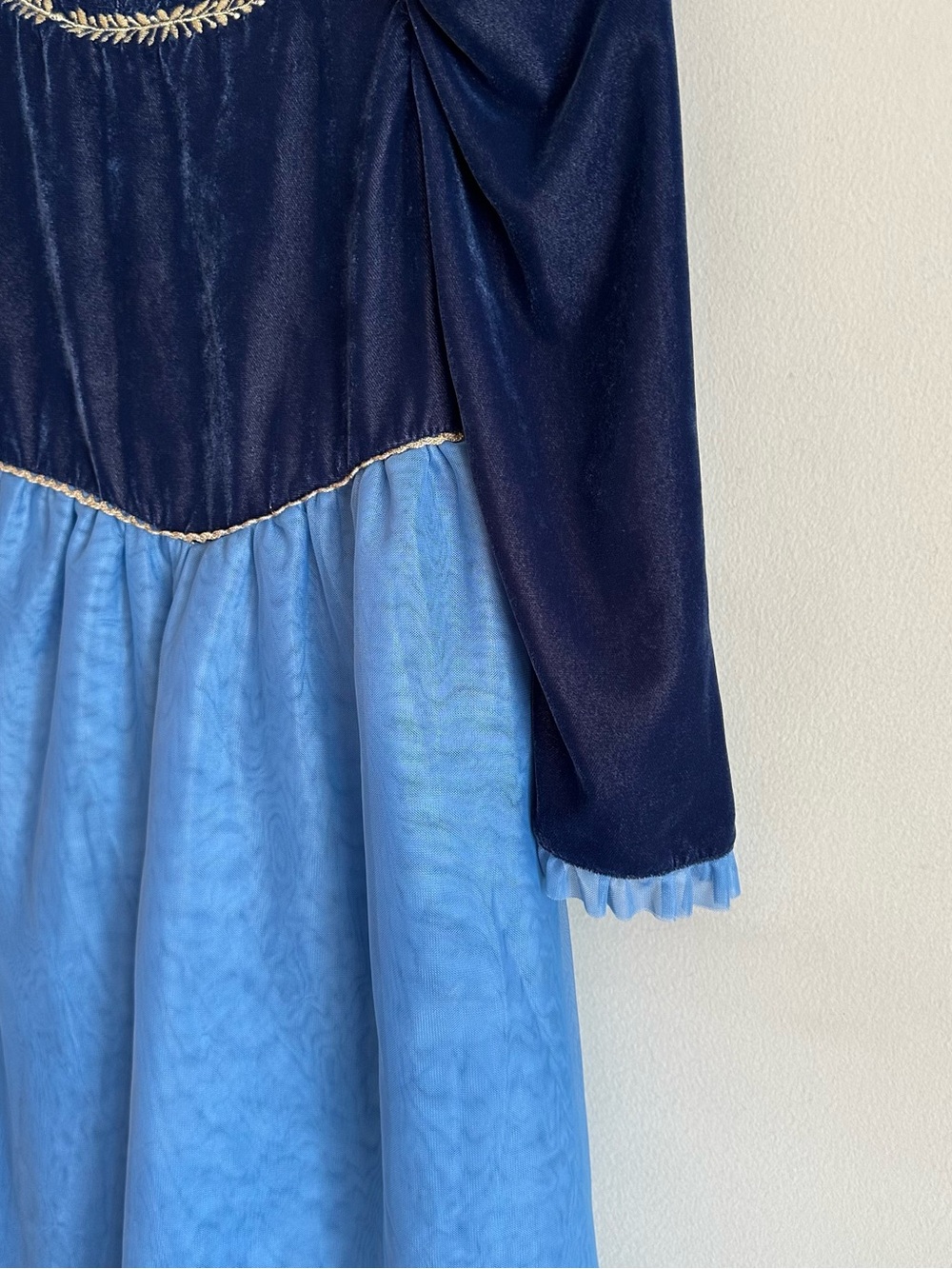 Disney Janie And Jack Girls Frozen Velvet Tulle Dress Anna Elsa Princess - Picture 3 of 13